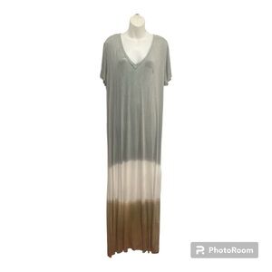 Misslook Tie Dye Colorblock Maxi Dress size XL